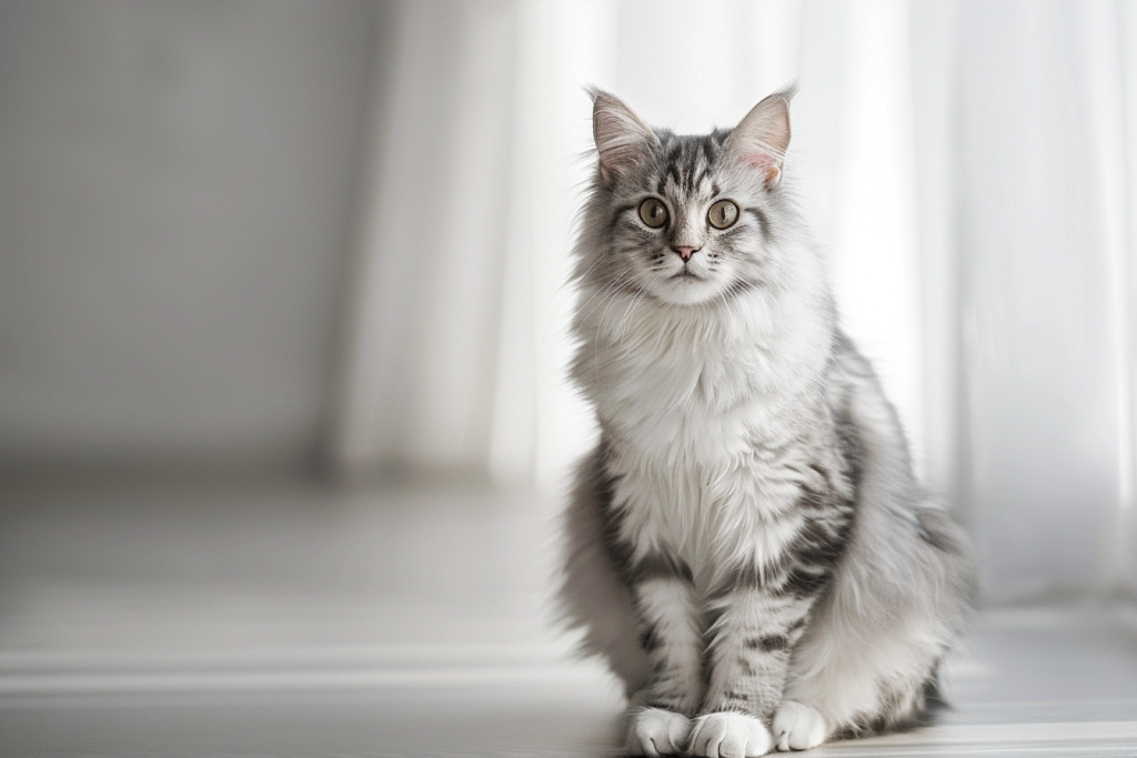Cat showing exaggerated head and ear traits caused by selective breeding