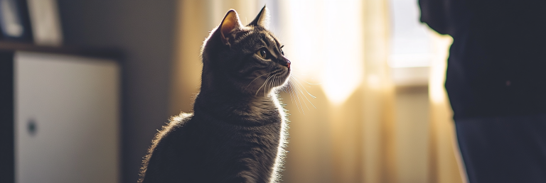 Short-haired cat without visible pedigree documentation representing foundation entry into a breed