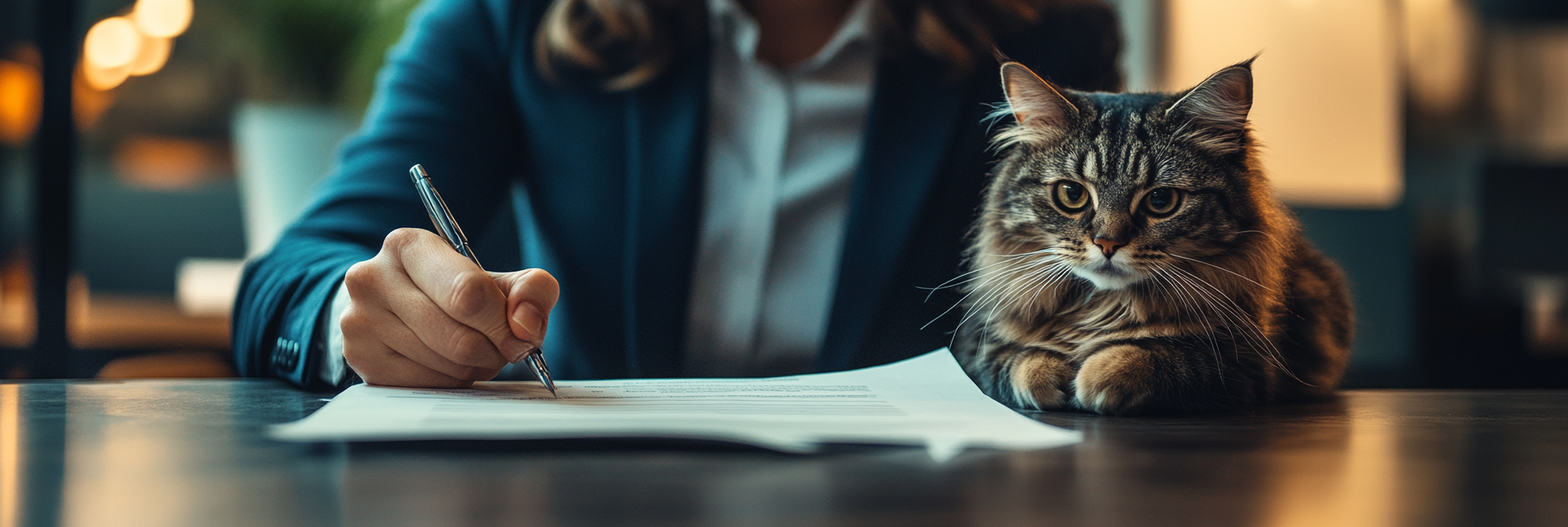 Registration decision being signed for a cat entering a breed through Novice Class